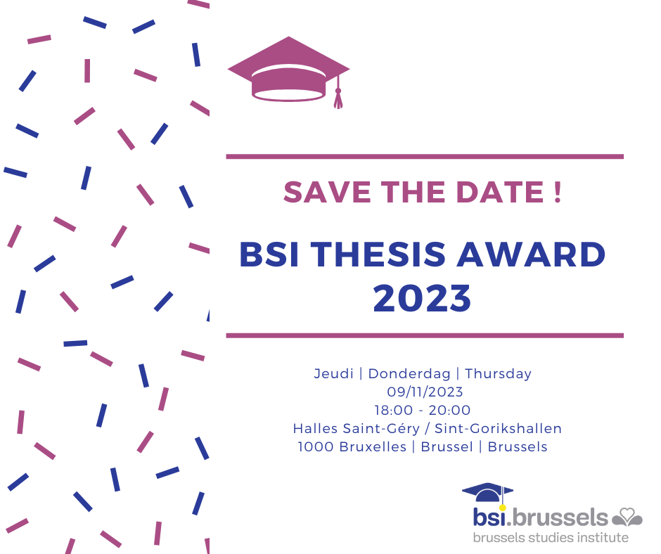 Save the date BSI Thesis Award 2023 - 9 novembre 2023